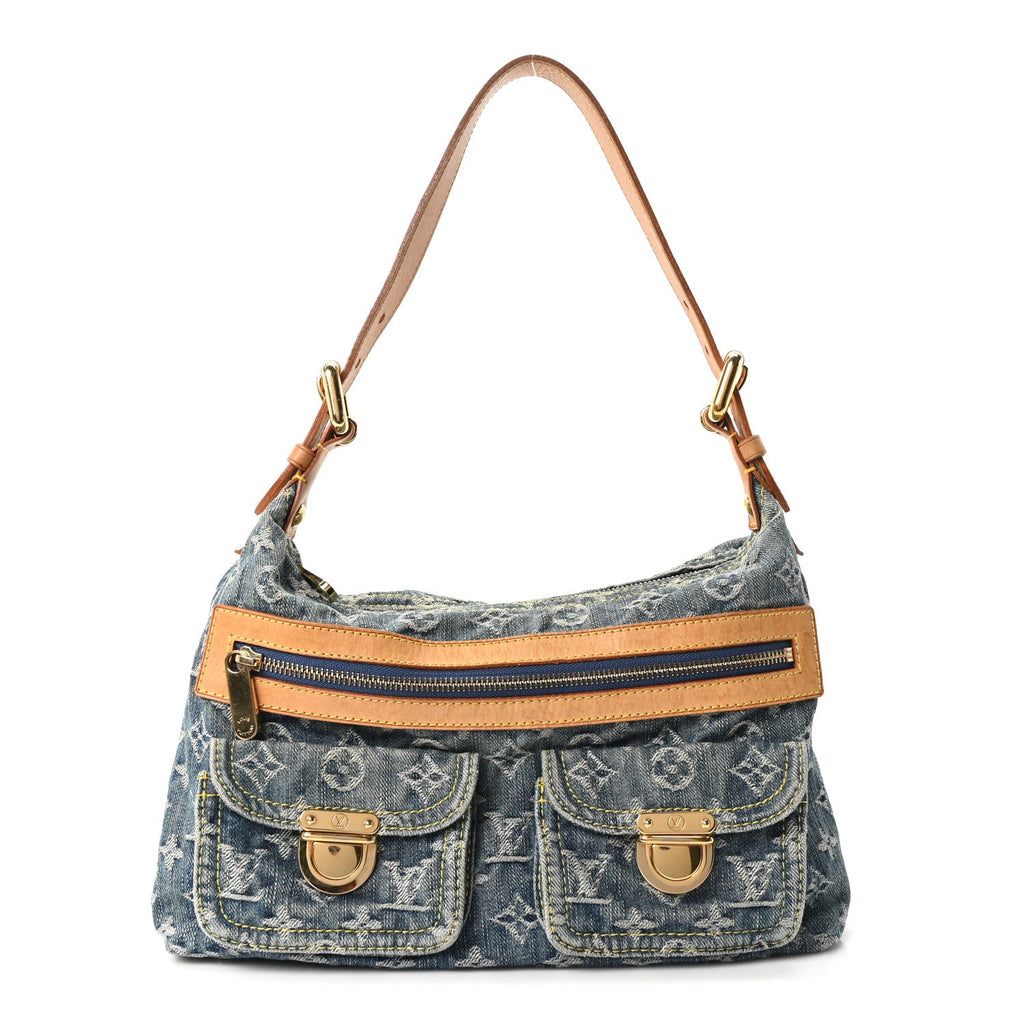 Monogram Denim Baggy PM Blue