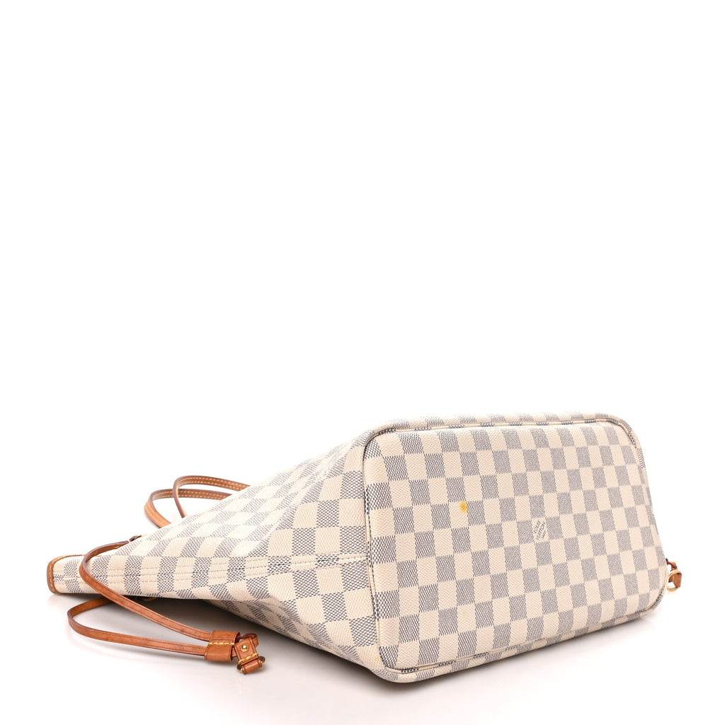 Damier Azur Neo Neverfull MM Rose Ballerine