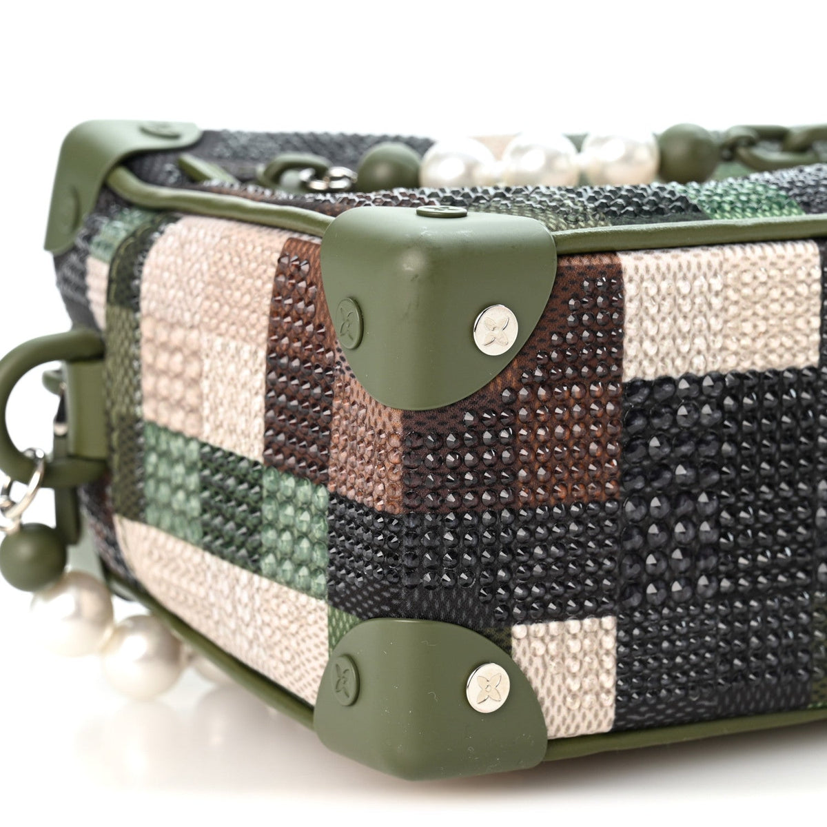 Strass Pearl Damoflage Mini Soft Trunk  Green