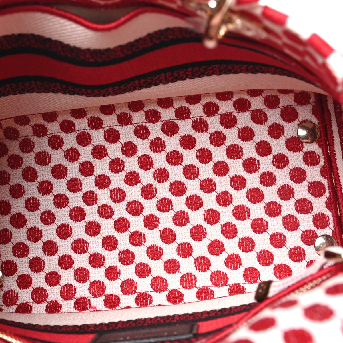 Canvas Medium DiorAmour Dots Lady D-Lite Red