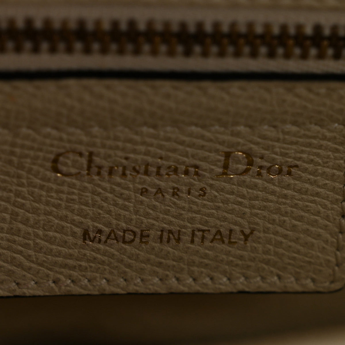Grained Calfskin Saddle Bag White
