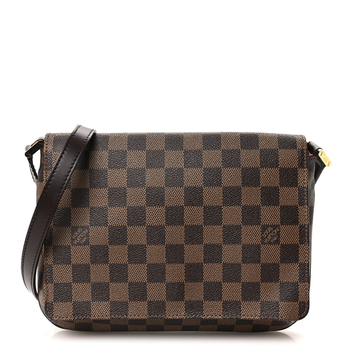 Damier Ebene Musette Tango Long Strap