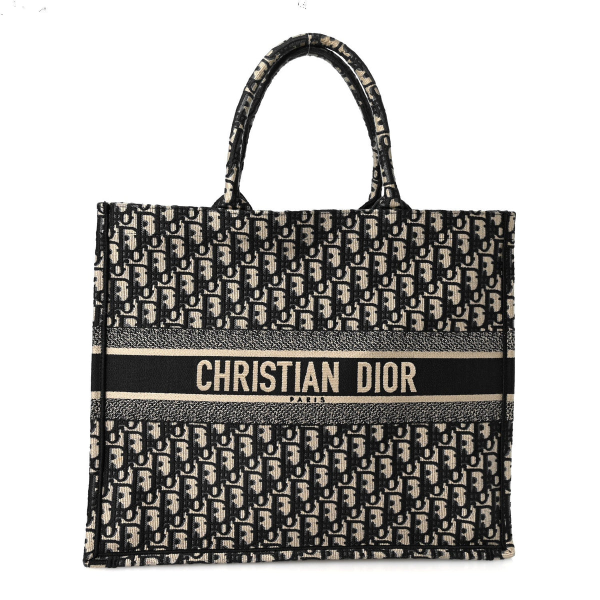 Oblique Large Book Tote Blue Multicolor