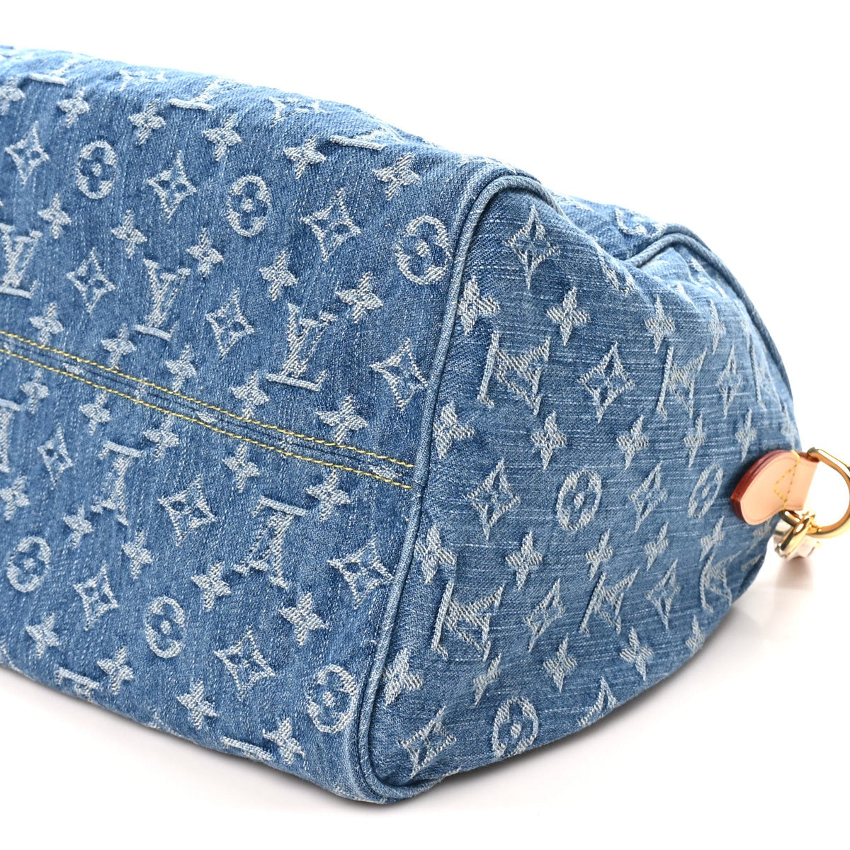 Monogram Denim Speedy Soft 30 Blue