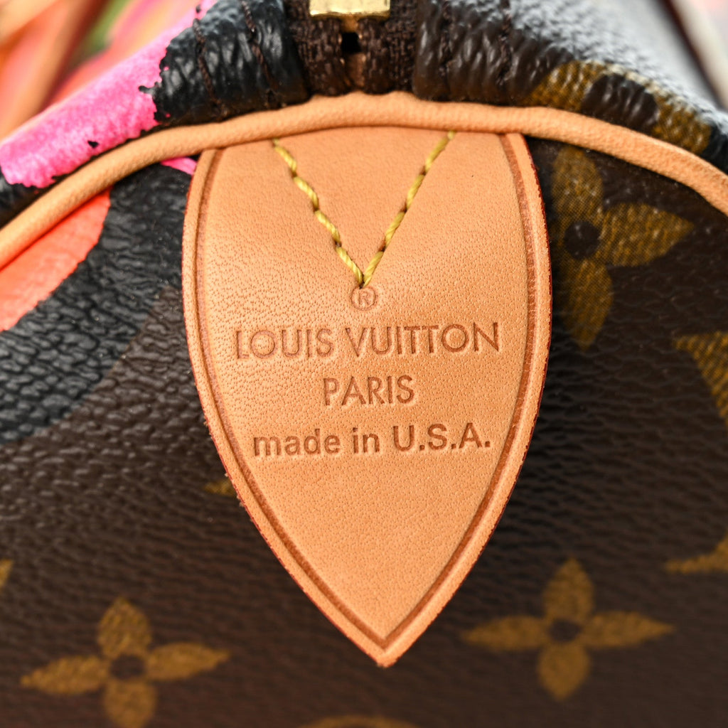 Monogram Roses Speedy 30
