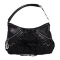 Satin Ballet Evening Bag Black