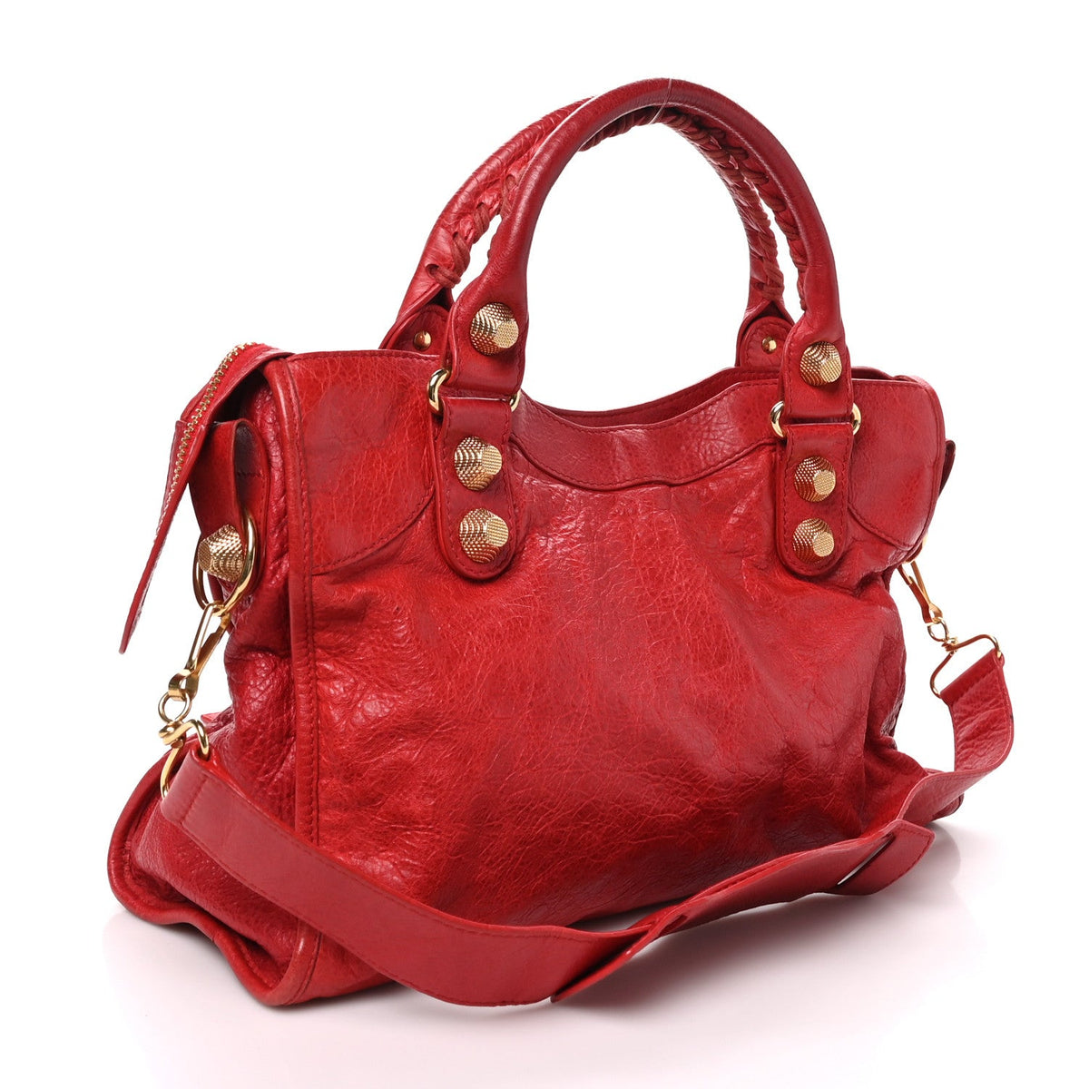 Agneau Giant 21 Gold Hardware City Rouge Coquelicot