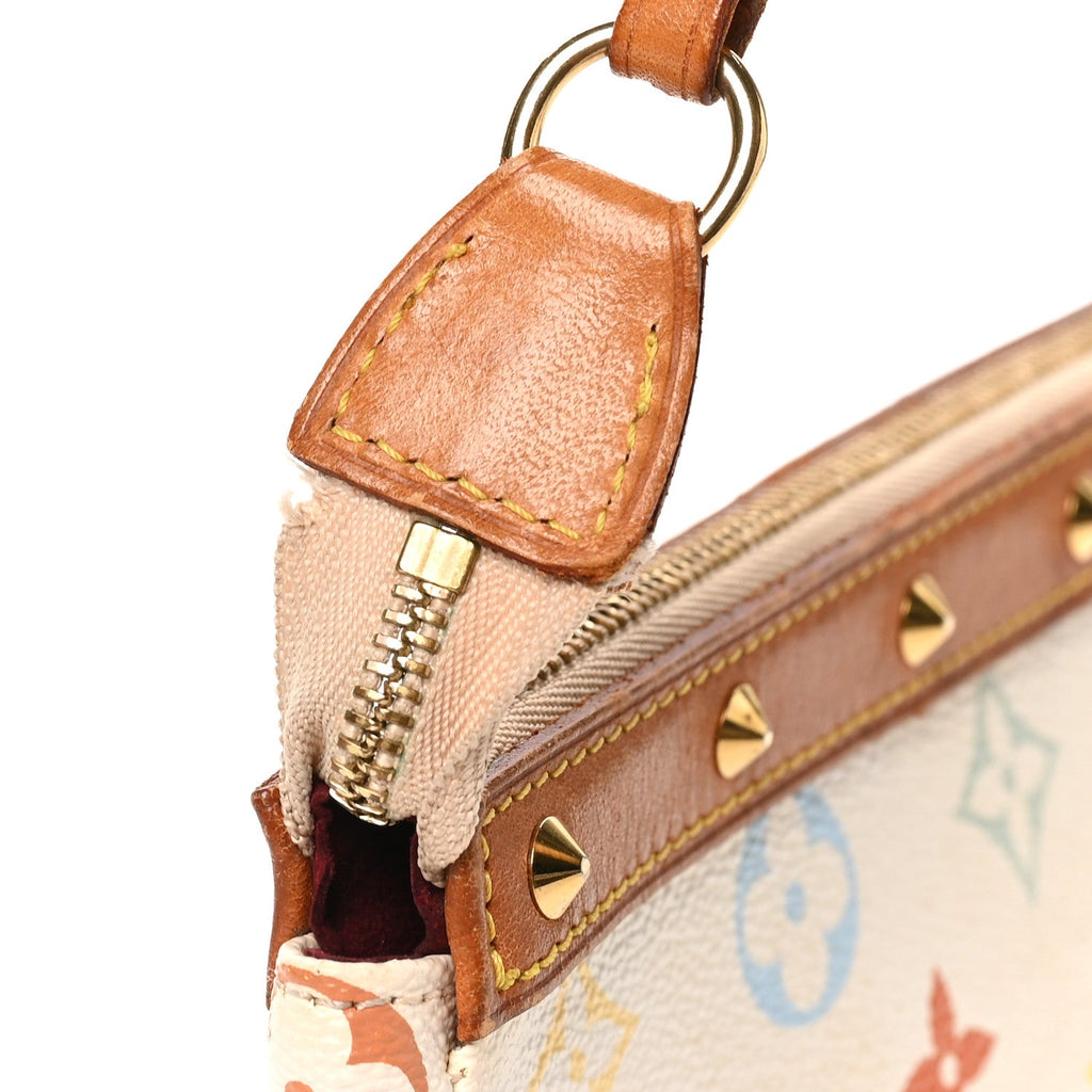 Monogram Multicolor Pochette Accessories White