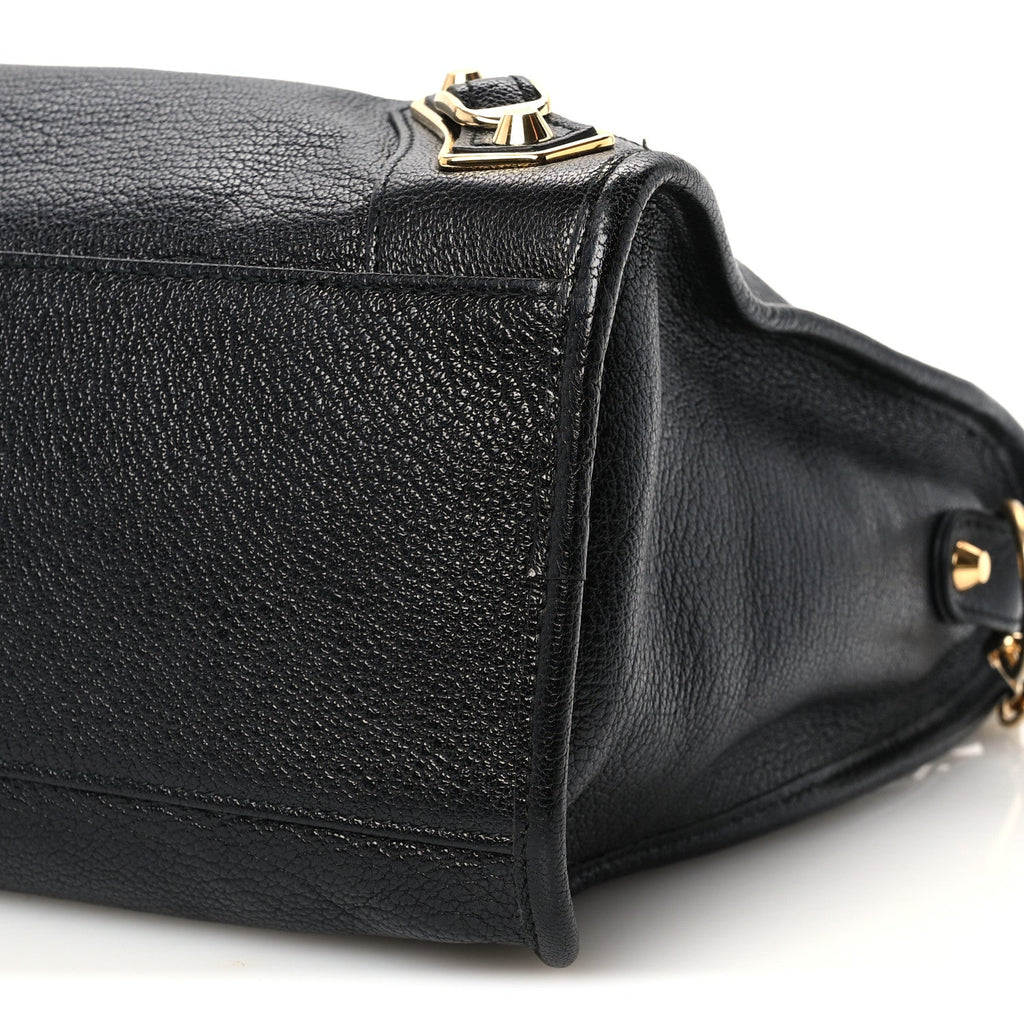 Chevre Gold Metallic Edge Hardware City Black
