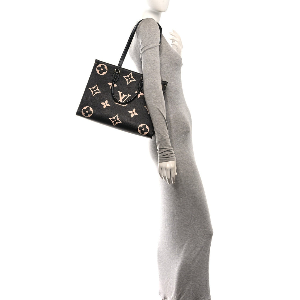 Empreinte Monogram Giant Onthego MM Black Beige