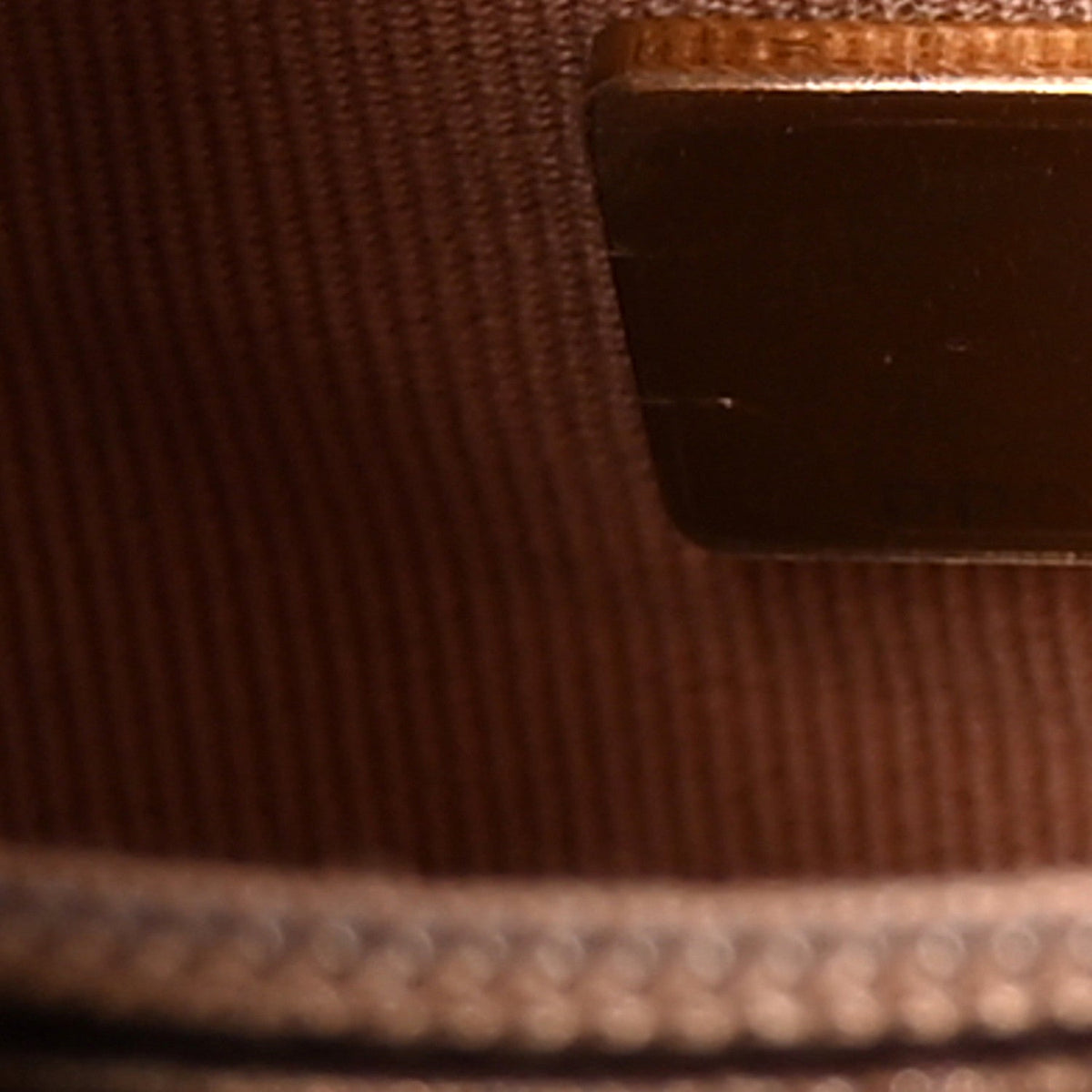 Metallic Aged Calfskin Quilted Nano Kelly Shopper Bronze