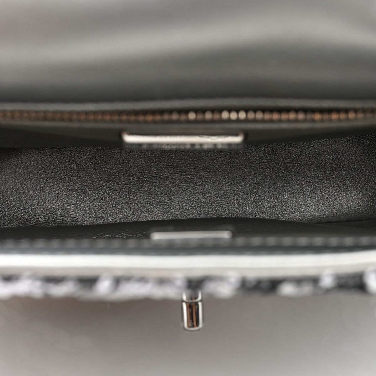 Sequin Mini Rectangular Flap Silver
