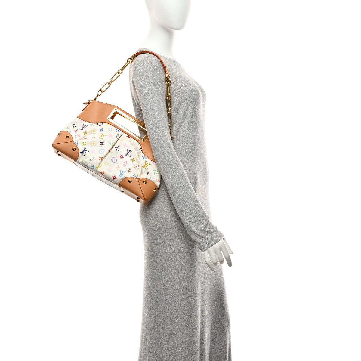 Monogram Multicolor Judy MM White