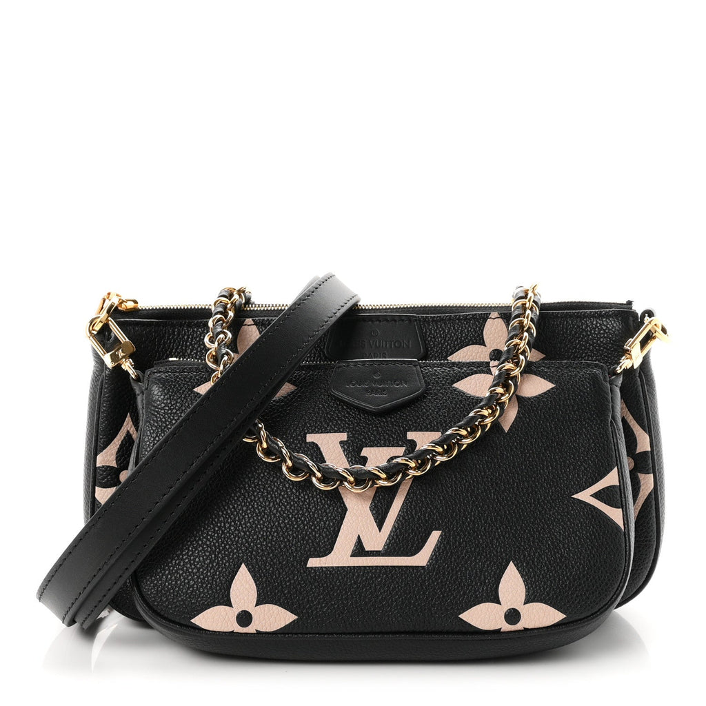 Empreinte Monogram Giant Multi Pochette Accessories Black Beige
