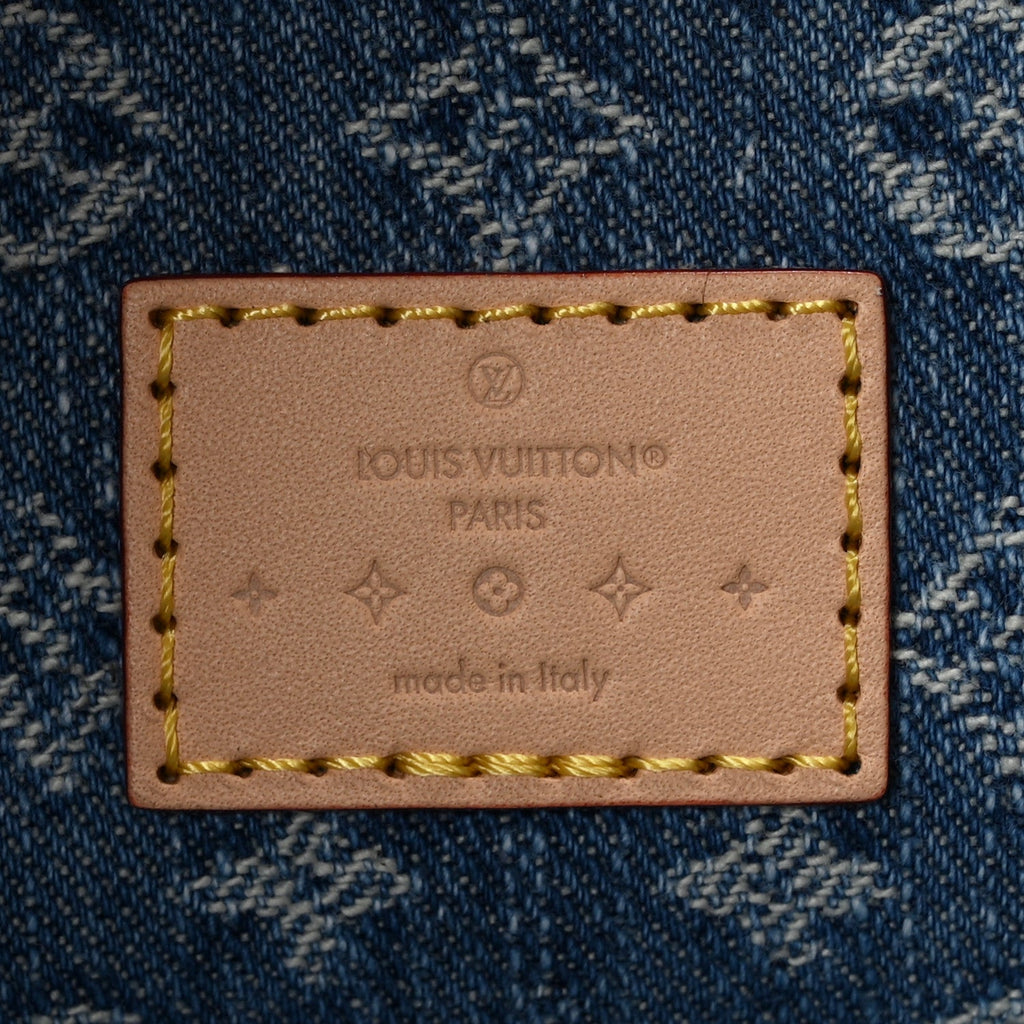 Monogram Denim CarryAll MM Blue