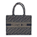 Oblique Medium Book Tote Blue Multicolor