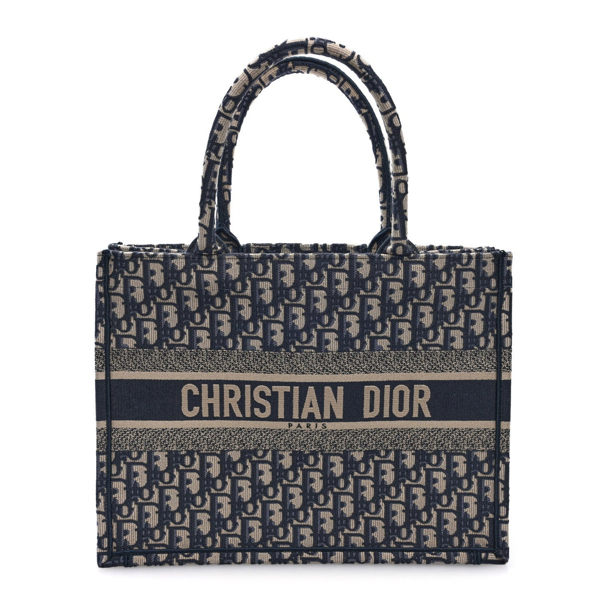 Oblique Medium Book Tote Blue Multicolor