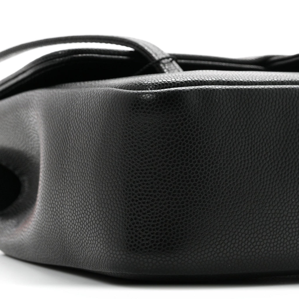 Shiny Caviar Preppy Coco Small Flap Black