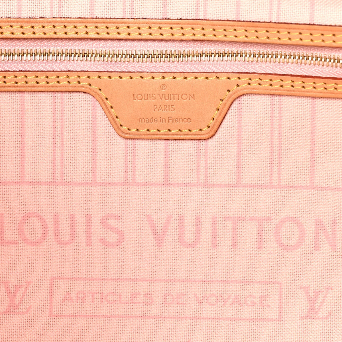 Damier Azur Neo Neverfull MM Rose Ballerine