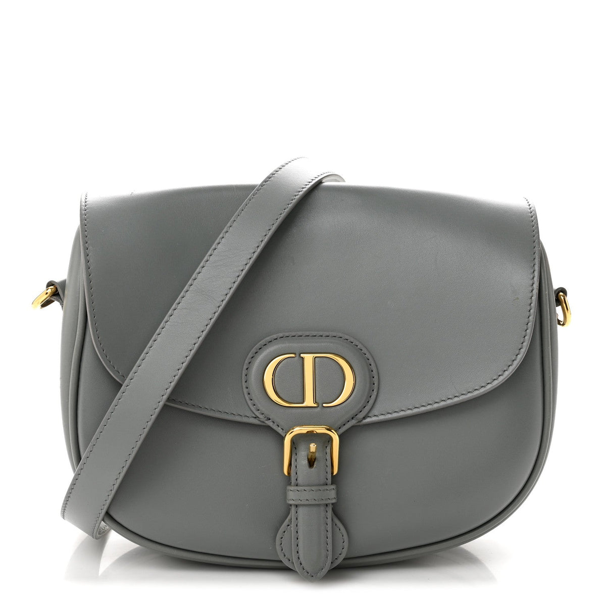 Box Calfskin Medium Bobby Flap Gray