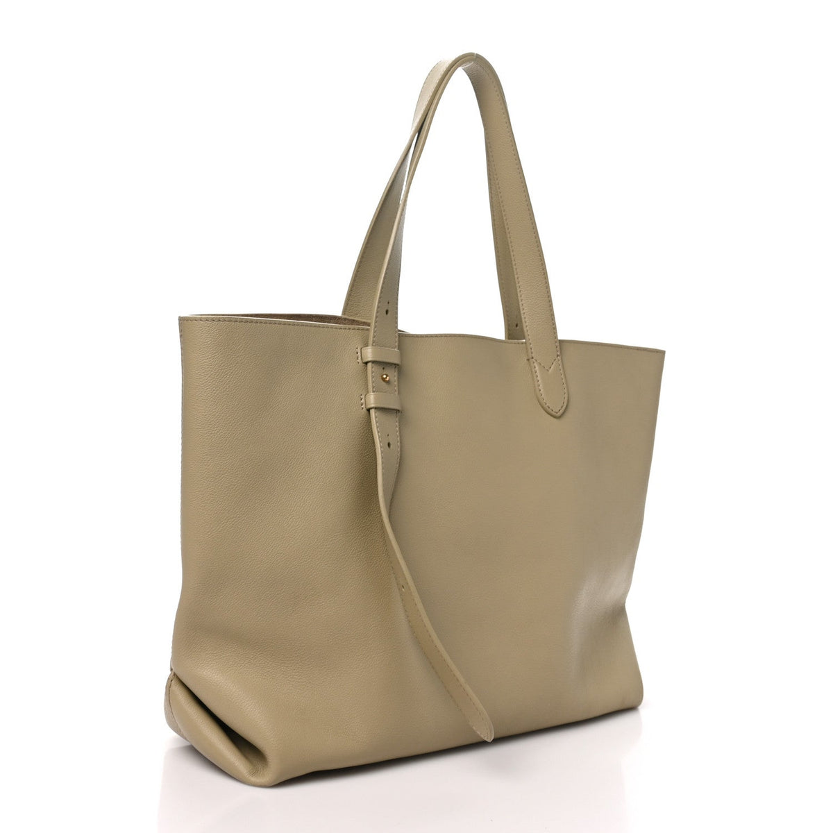 Grained Calfskin Low Key Cabas MM Clay