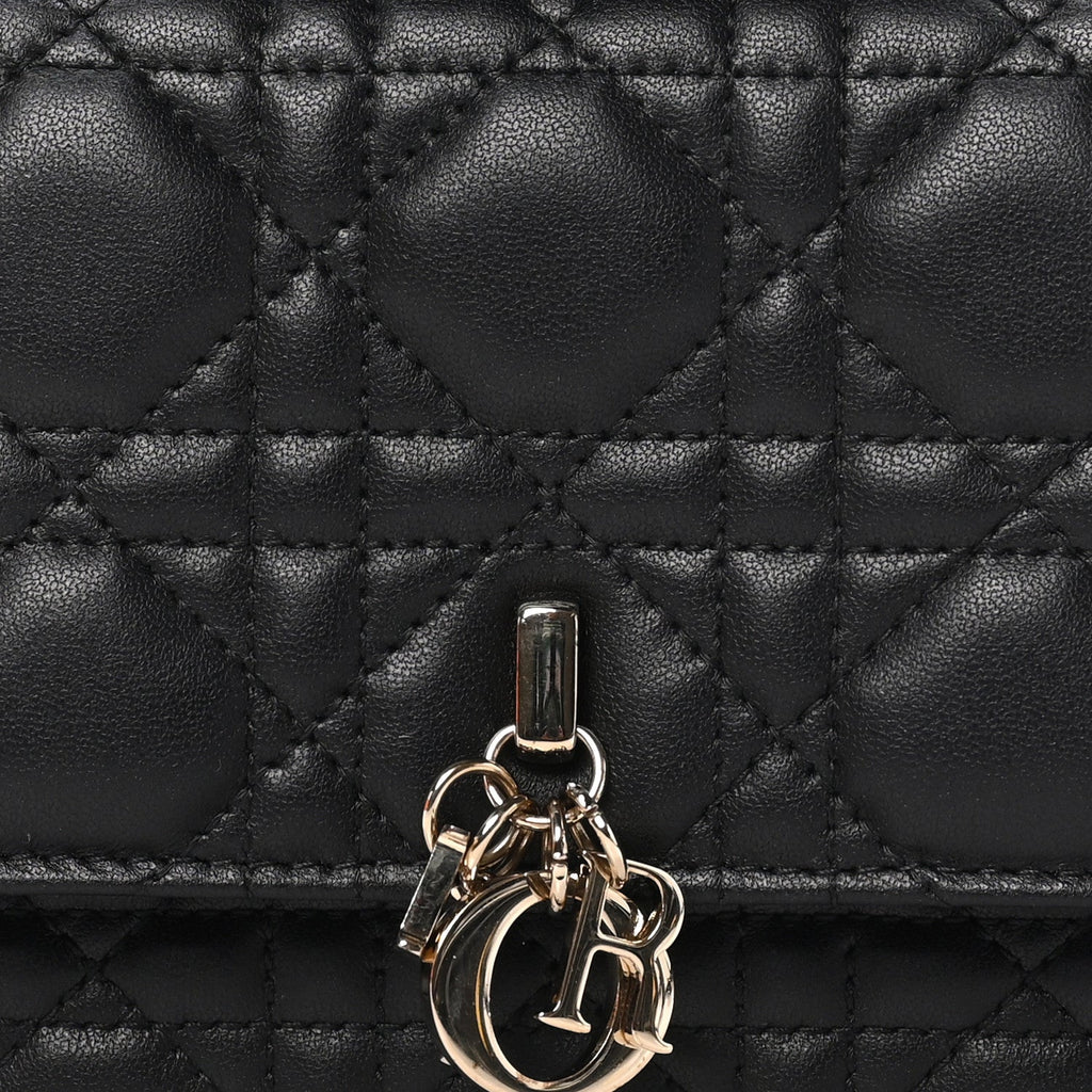 Lambskin Cannage Mini My Dior Bag Black