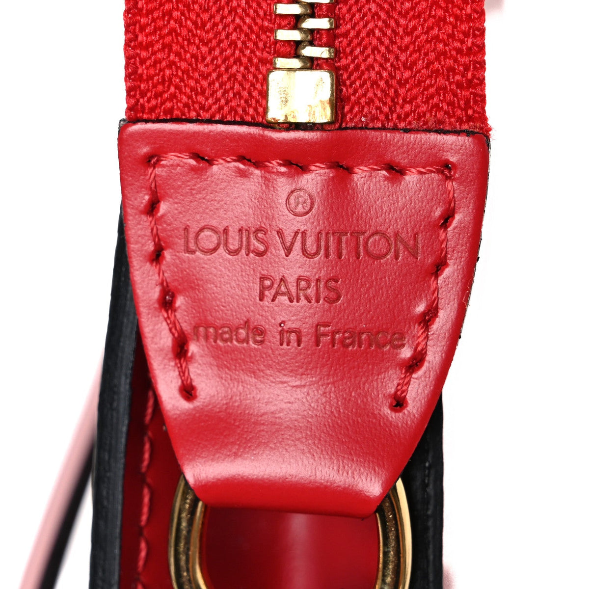 Epi Pochette Accessories 24 Castillan Red