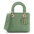Lambskin Cannage Small My ABCDior Lady Dior Cedar Green