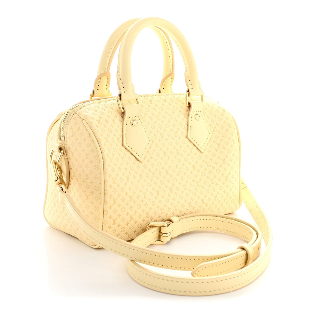 Calfskin Minigram Speedy Bandouliere 20 Banane