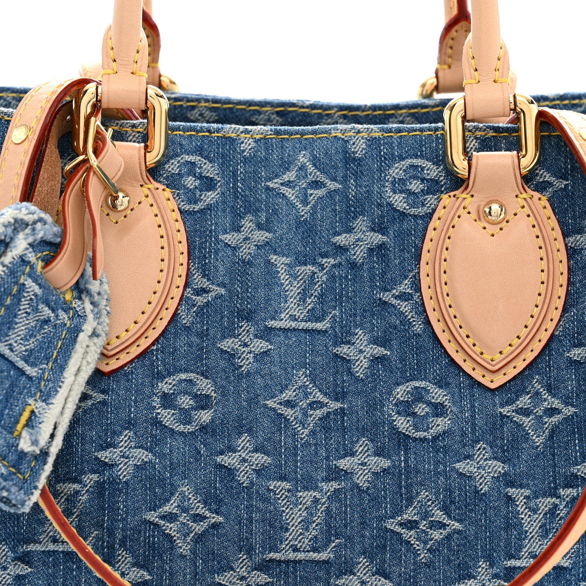 Monogram Denim Onthego MM Blue