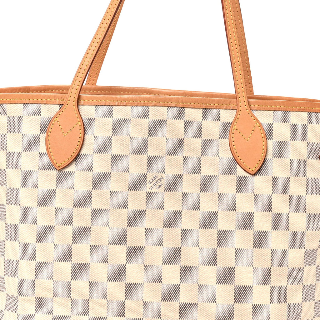Damier Azur Neo Neverfull MM Rose Ballerine