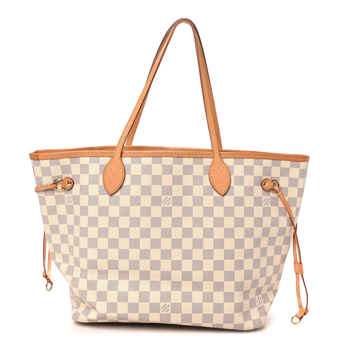 Damier Azur Neo Neverfull MM Rose Ballerine
