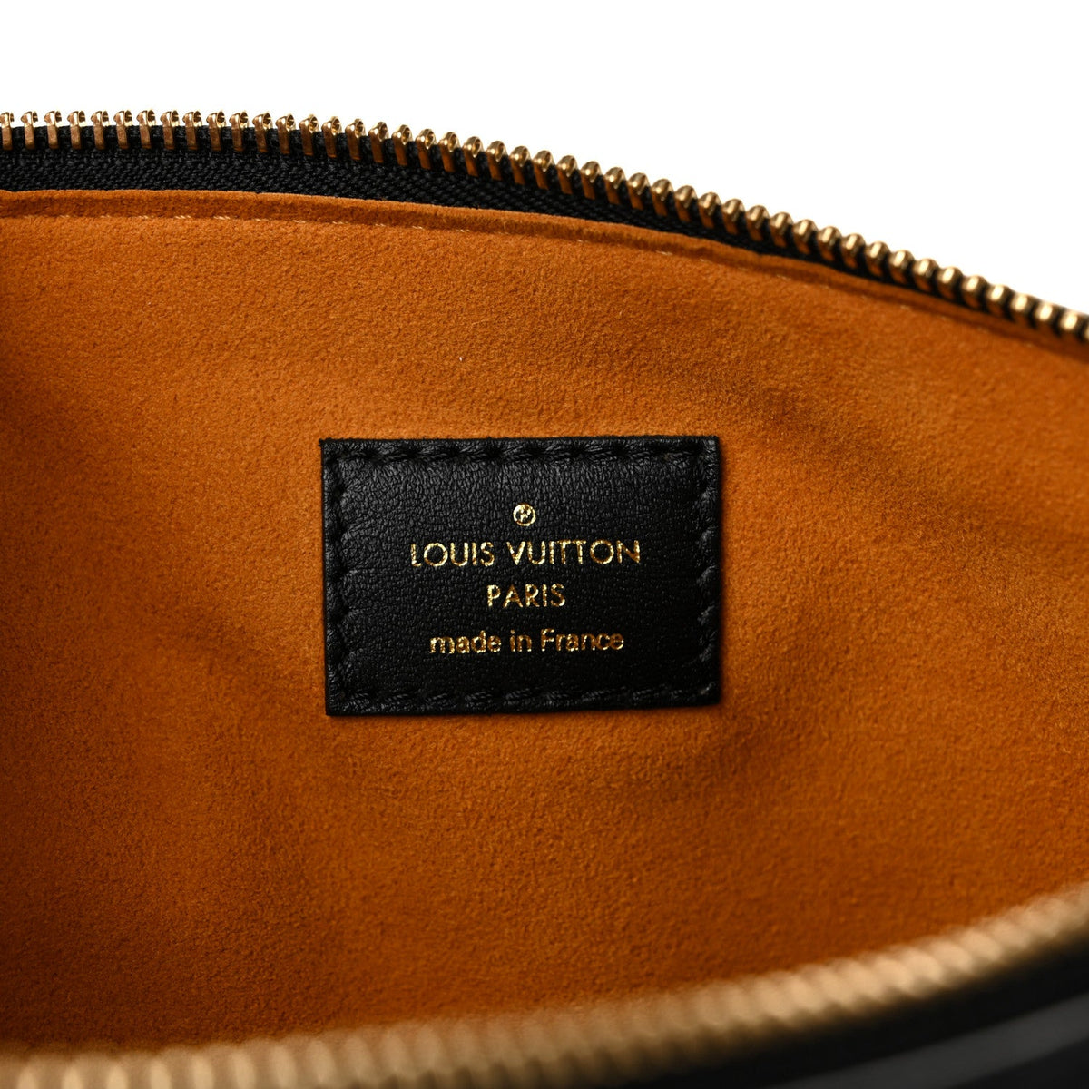 Lambskin Embossed Monogram Coussin MM Black