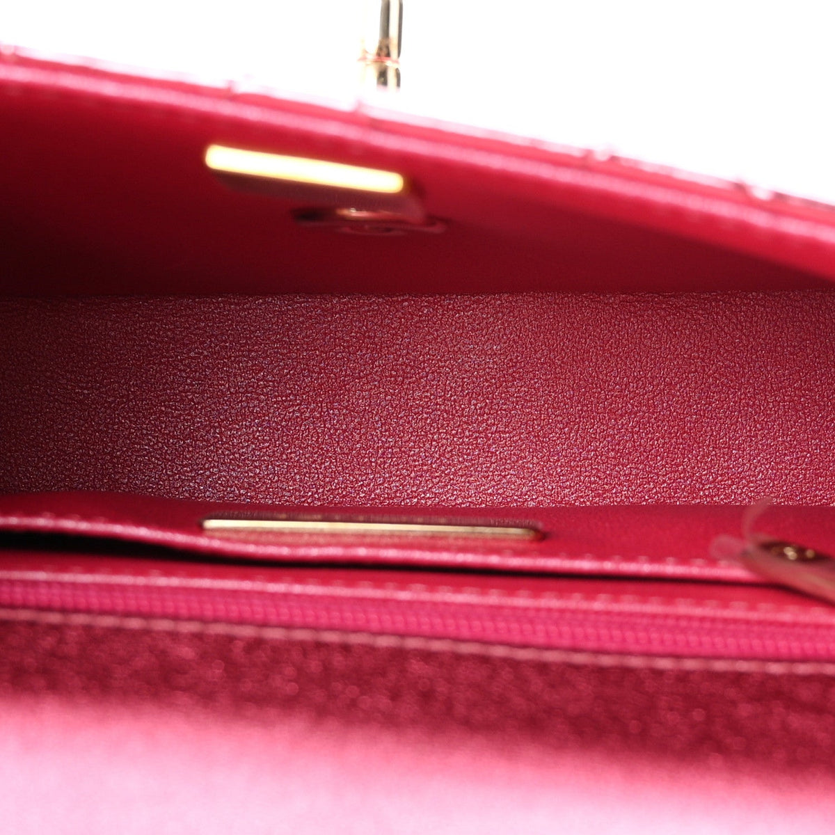 Mirror Calfskin Metallic Lambskin Quilted Hollywood Boulevard Mini Flap With Star Coin Purse Pink