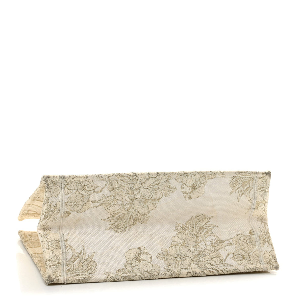 Canvas Embroidered Medium Rêve d'Infini Book Tote Gold