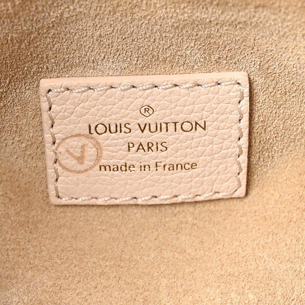 Grained Calfskin Low Key Shoulder Bag Limestone Gray