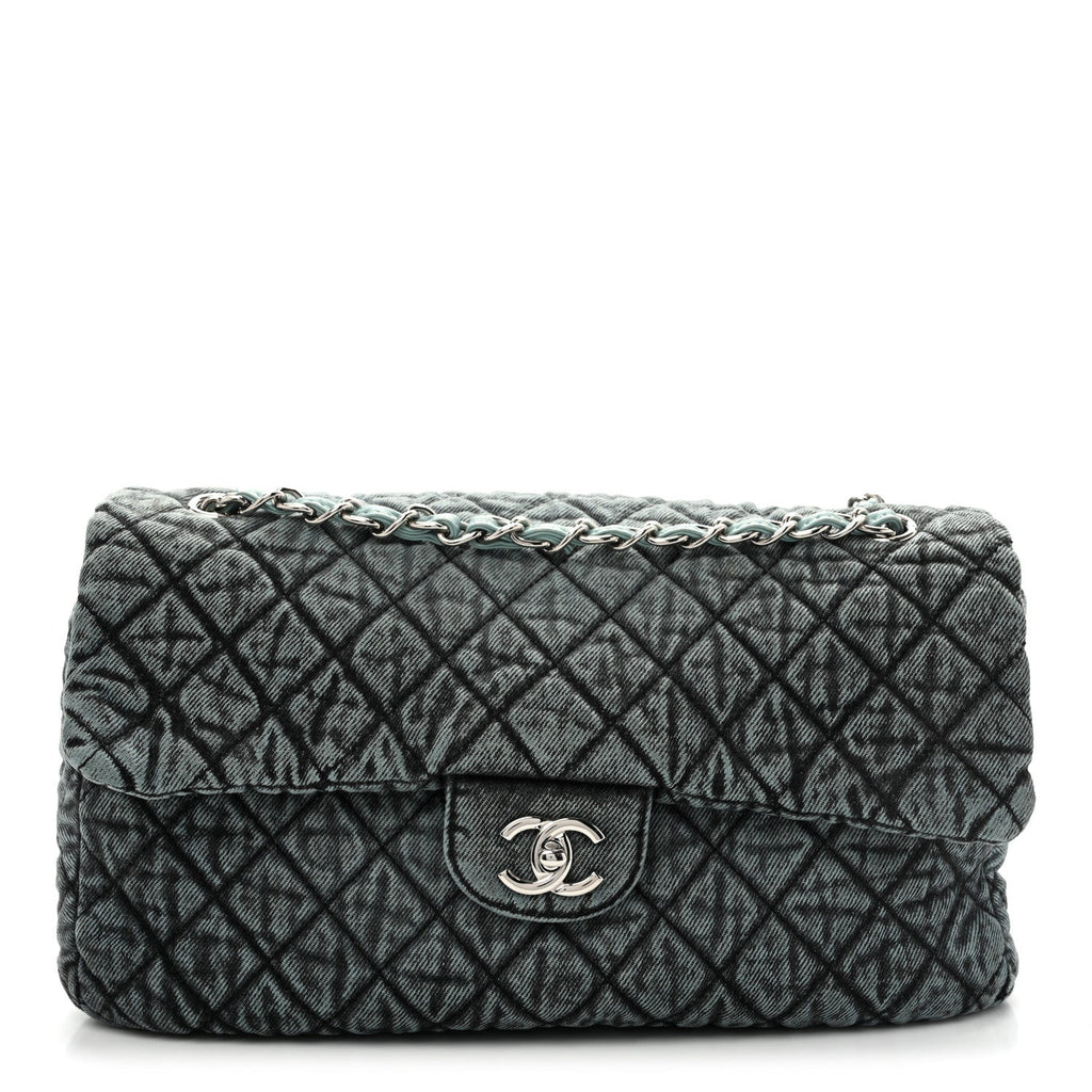 Denim Quilted Denimpression Flap Blue Black