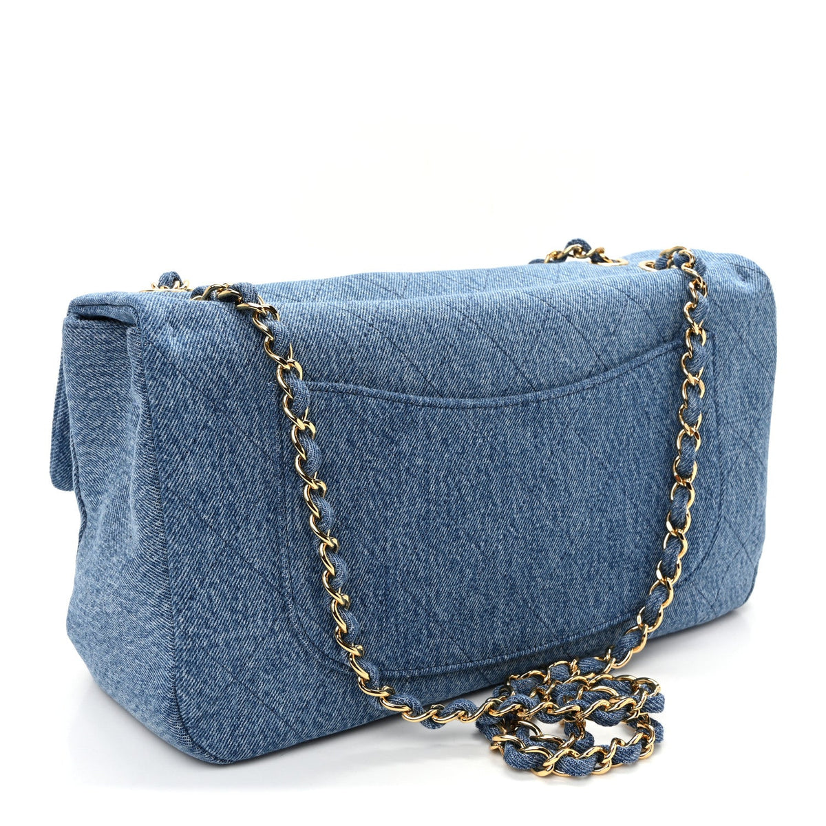 Denim Small Souplissimo Maxi Flap Blue