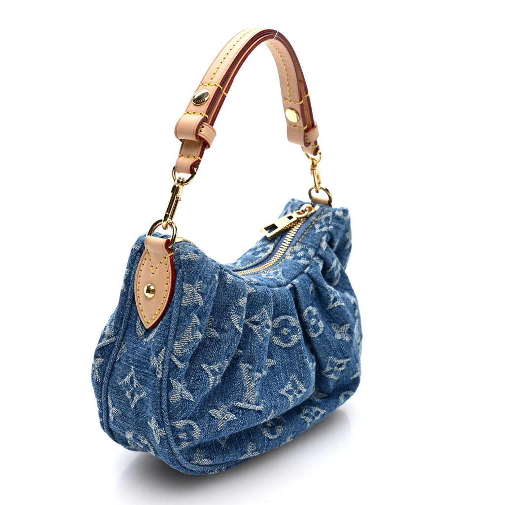 Monogram Denim Pochette Valley Blue