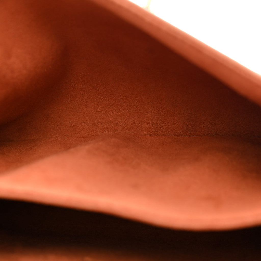 Grained Calfskin Lockme Oxford Cognac