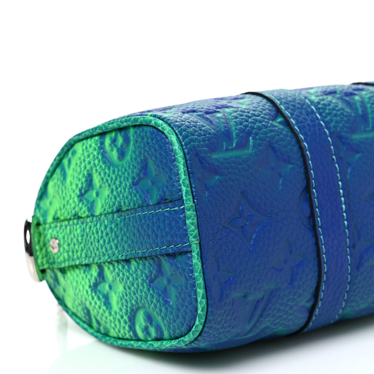 Taurillon Illusion Keepall XS Bleu Vert