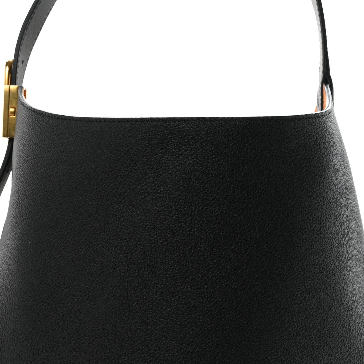 Grained Calfskin Low Key Hobo MM Black