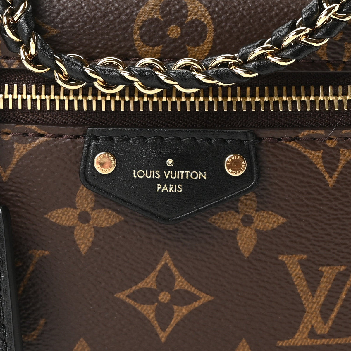 Reverse Monogram Vanity Chain Pouch