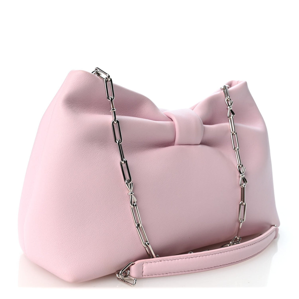 Lambskin Small Bow Bag Rose Songe