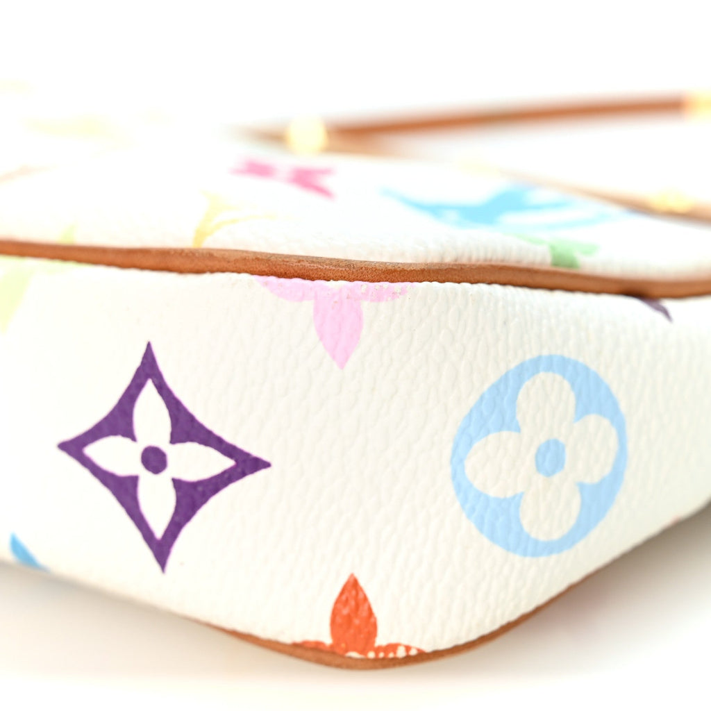 Monogram Multicolor Pochette Accessories White