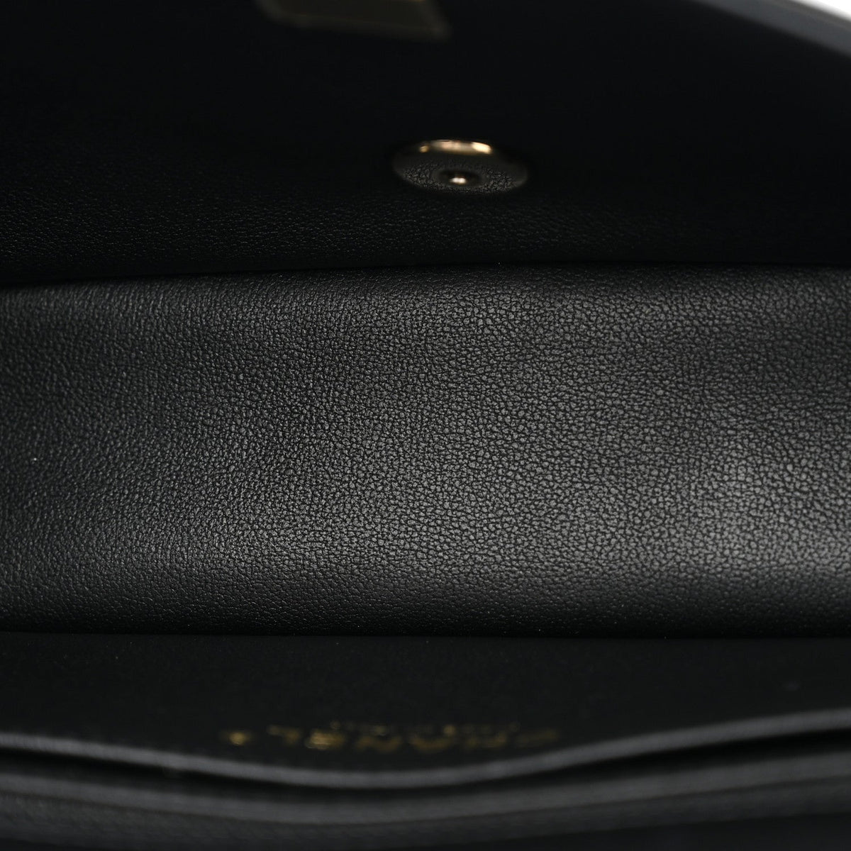 Lambskin Quilted Mini Rectangular Flap Black