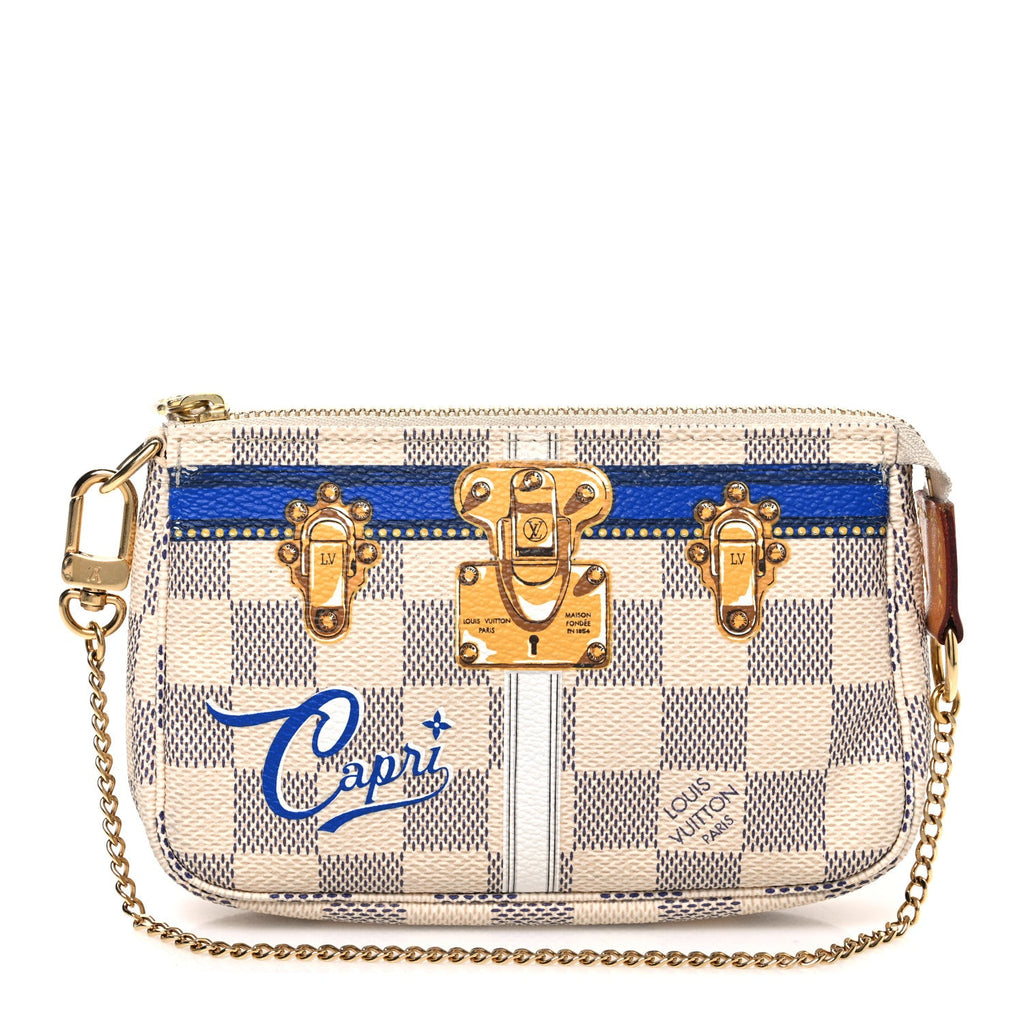 Damier Azur Summer Trunks Capri Mini Pochette Accessories