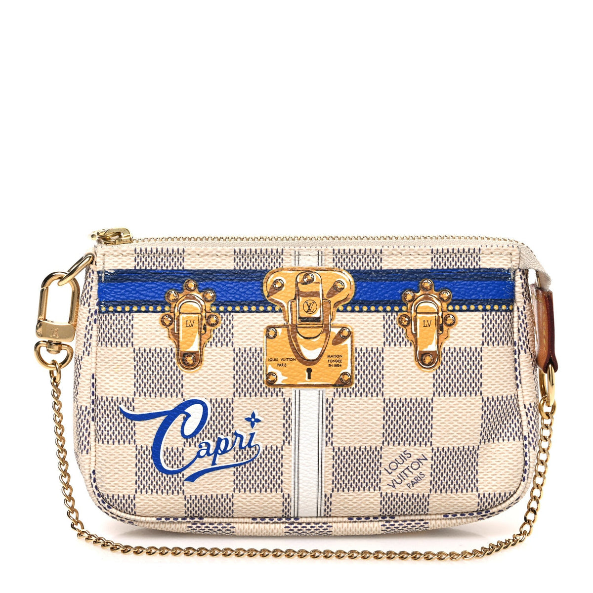 Damier Azur Summer Trunks Capri Mini Pochette Accessories