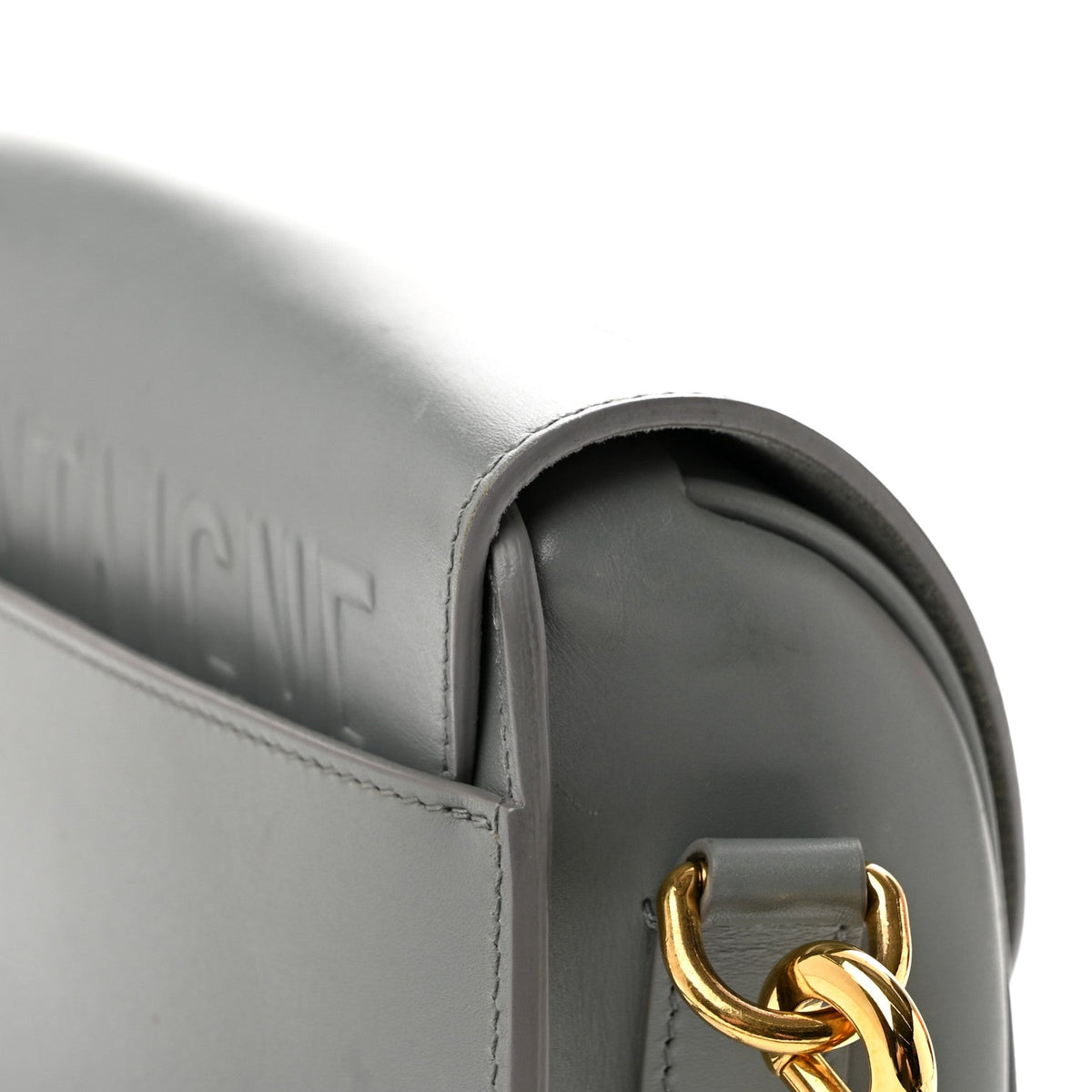 Box Calfskin Medium Bobby Flap Gray