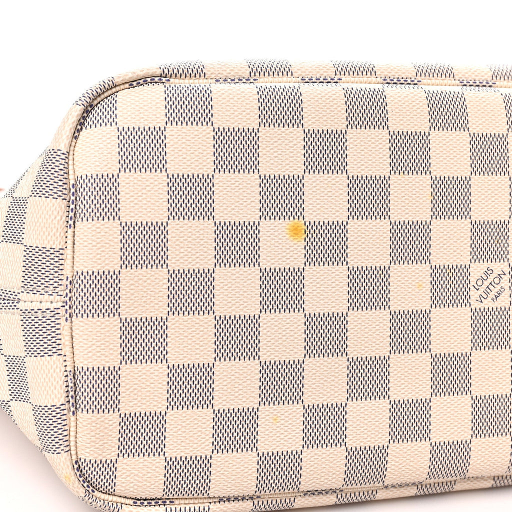 Damier Azur Neo Neverfull MM Rose Ballerine
